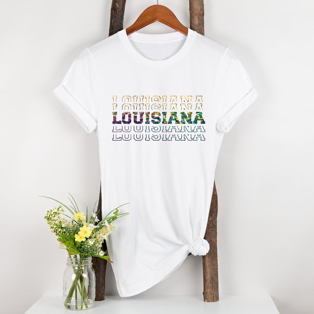 Camiseta Triblenda Louisiana, estado del oro verde morado (Subido por el creador)