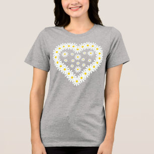 Camiseta Triblenda Love Daisy Flowers