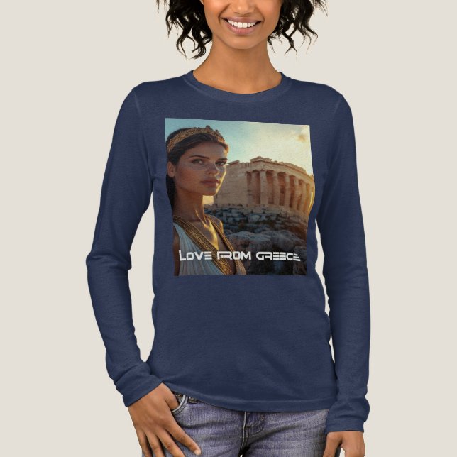 CAMISETA TRIBLENDA LOVE FROM GREECE (Anverso)