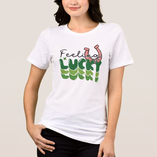 Camiseta Triblenda Love Green Beer Funny St. Patrick's Day Shirt (Anverso)