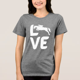 Camiseta Triblenda LOVE Horse Women’s Shirt – Stylish Equestrian Gift