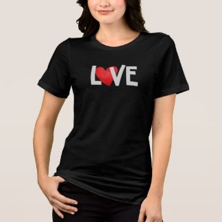 Camiseta Triblenda LOVE Modern Heart Graphic Tee