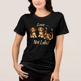 Camiseta Triblenda Love Not Labs | Amantes de los Beagles