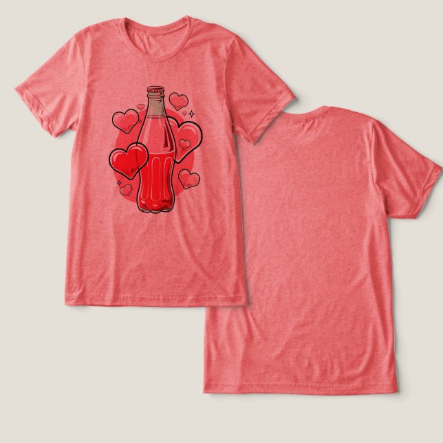 Camiseta Triblenda Love Soda (Diseño Anverso y Reverso)