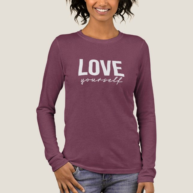 Camiseta Triblenda LOVE yourself (Anverso)