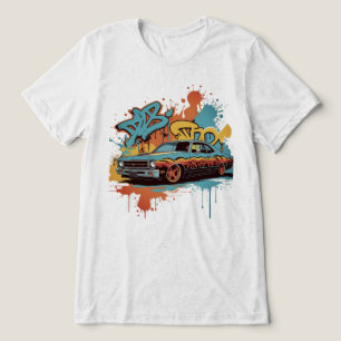 Camiseta Triblenda Lowrider de los 60 en estilo de arte de graffiti y