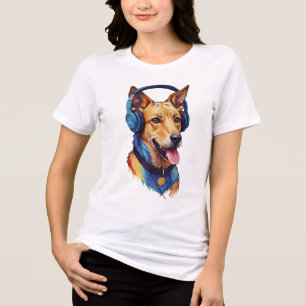 Camiseta Triblenda Loyal Beats – Perro abstracto escuchando música