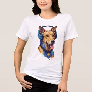 Camiseta Triblenda Loyal Beats – Perro abstracto escuchando música
