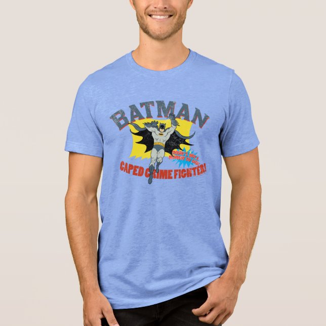 Camiseta Triblenda Luchador de crímenes controlado por Batman (Anverso)