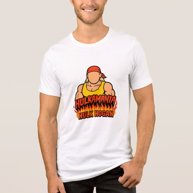Camiseta Triblenda "Luchando contra la realeza: vidas de Hulkamania" (Anverso)