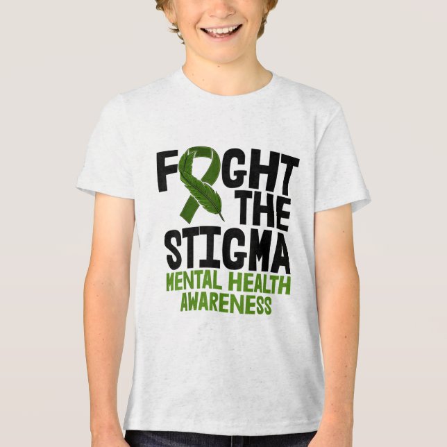 Camiseta Triblenda Luchar contra el estigma de la salud mental de los (Anverso)