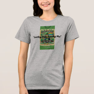 Camiseta Triblenda Lucky Clover St. Patrick's Day T-Shirt - Irlandés