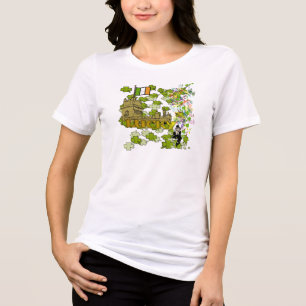Camiseta Triblenda Lucky Leprechaun y su castillo irlandés