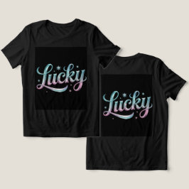 Camiseta Triblenda Lucky Verde azulado Pink Silver Stars