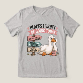 Camiseta Triblenda Lugares Divertidos a los que No Iré Hoy Agotamient