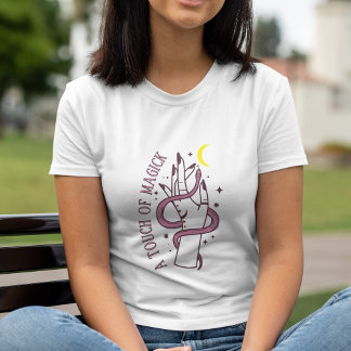 Camiseta Triblenda Luna de serpiente y toque místico manual de Magick