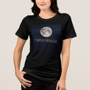 Camiseta Triblenda Luna llena, alimentada por la luz de la luna