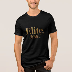 Camiseta Triblenda "Luxury Gold Foil Embossed T-Shirt – Elegant Metal