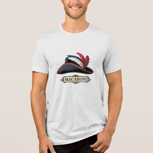 Camiseta Triblenda Macarrones de Yankee Doodle (Anverso)