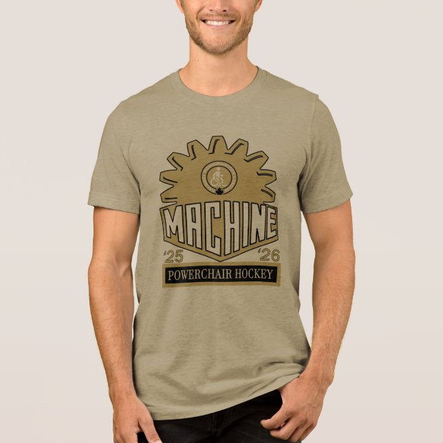Camiseta Triblenda machine olive (Anverso)