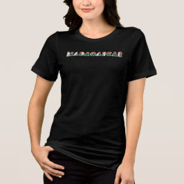 Camiseta Triblenda MADAGASCAR Personalizable Especial Turista Negro
