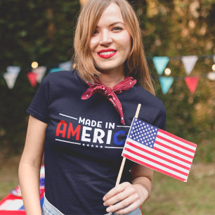 Camiseta Triblenda Made in America" 4th of July – Red, White & Blue 