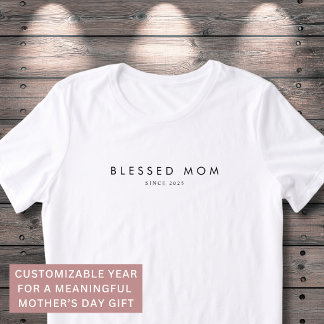 Camiseta Triblenda Madre Bendita Día de las Madres Moderno Año Person