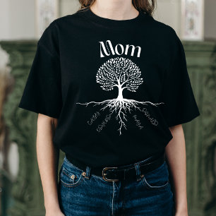 Camiseta Triblenda Madre de árbol familiar - Raíces personalizadas de