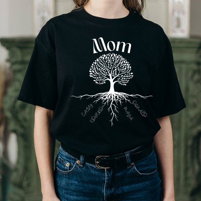 Camiseta Triblenda Madre de árbol familiar - Raíces personalizadas de (Subido por el creador)