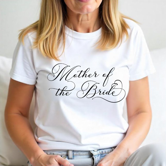 Camiseta Triblenda Madre de la Novia – Fiesta de Boda con Letra Elega (Mother of the Bride Tee)