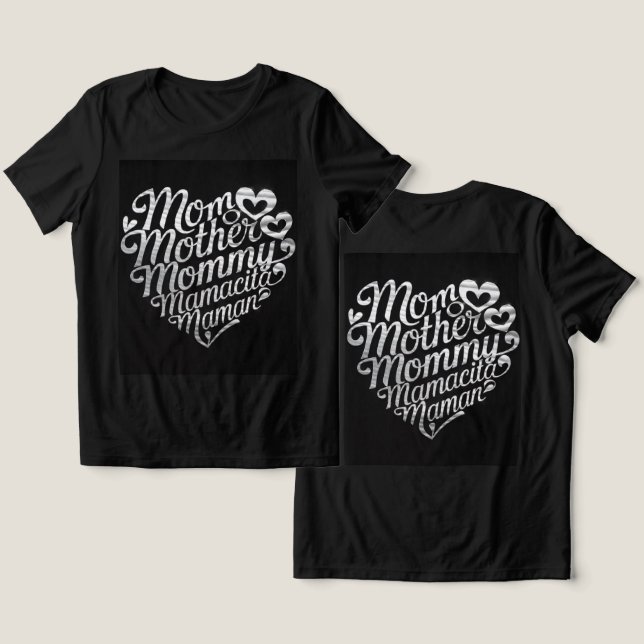Camiseta Triblenda Madre de las mujeres negras (Diseño Anverso y Reverso)