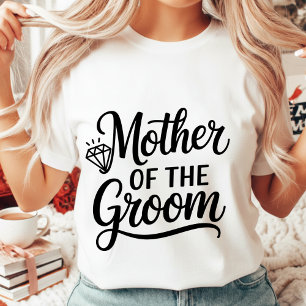 Camiseta Triblenda Madre del Novio de Boda Corazón Diamante