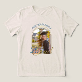 Camiseta Triblenda Madre Orgullosa de Graduado Foto Personalizada Arc