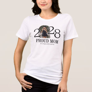 Camiseta Triblenda Madre Orgullosa Moderna de un Foto de Graduación d