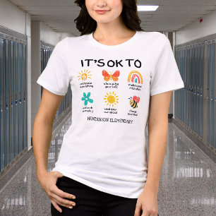 Camiseta Triblenda Maestra Adorable Escuela Motivacional