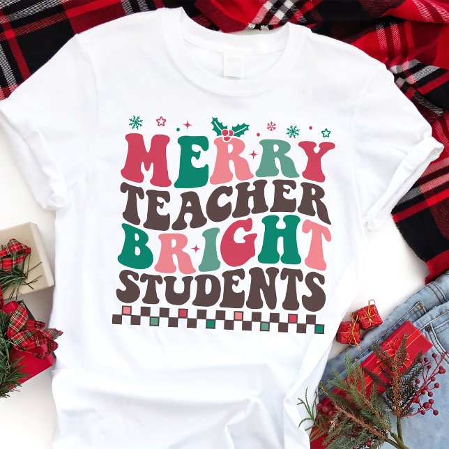 Camiseta Triblenda Maestra de merry Estudiantes Brillantes Navidades  (Subido por el creador)