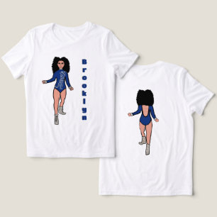 Camiseta Triblenda Maestría/ Bailarina Tee Tigre de plata azul B