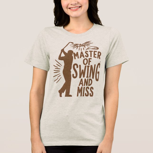 CAMISETA TRIBLENDA MAESTRO DE NADAR Y MISS HUMOROUS (Anverso)
