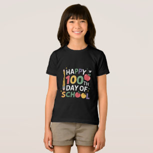 Camiseta Triblenda Maestros del Día 100 de la Escuela Feliz 100 Días