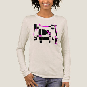 Camiseta Triblenda Magenta negro tablero de juegos Geométrico MCM Asp