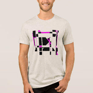Camiseta Triblenda Magenta negro tablero de juegos Geométrico MCM Asp