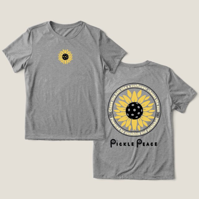 Camiseta Triblenda Magia del girasol (Diseño Anverso y Reverso)