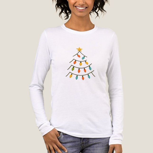 Camiseta Triblenda Magical Christmas Light Tree Glow (Anverso)