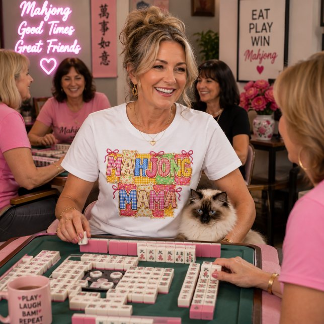 Camiseta Triblenda Mahjong Mama en falso patchwork  (Subido por el creador)