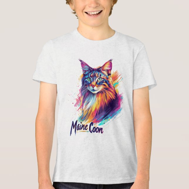 Camiseta Triblenda Maine Coon (Anverso)