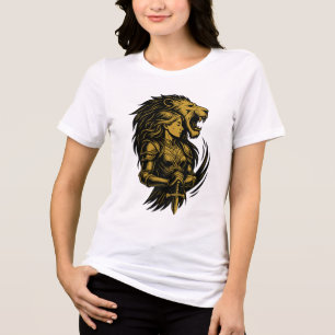 Camiseta Triblenda Majestad de Oro: El rugido del poder