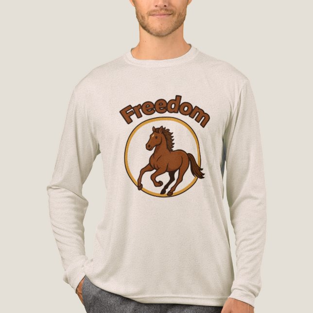 Camiseta Triblenda **Majestic Arabian Horse in the Golden Desert** (Anverso)