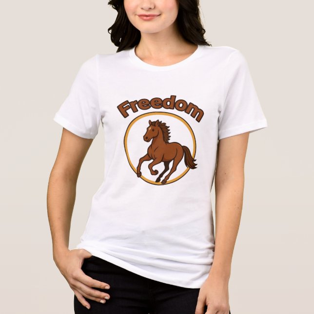 Camiseta Triblenda **Majestic Arabian Horse in the Golden Desert** (Anverso)