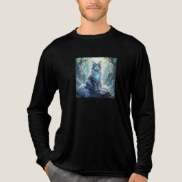 Camiseta Triblenda **Majestic Fantasy Cat with Mystical Aura – High F