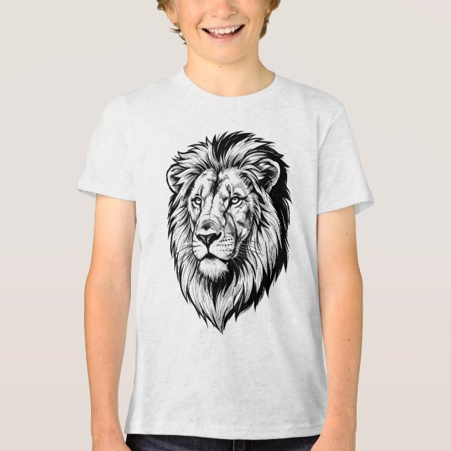 Camiseta Triblenda Majestic Lion Head (Anverso)